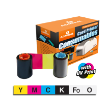 Admiral YMCKFoO Colour Ribbon with UV Print Technology (165 Prints)